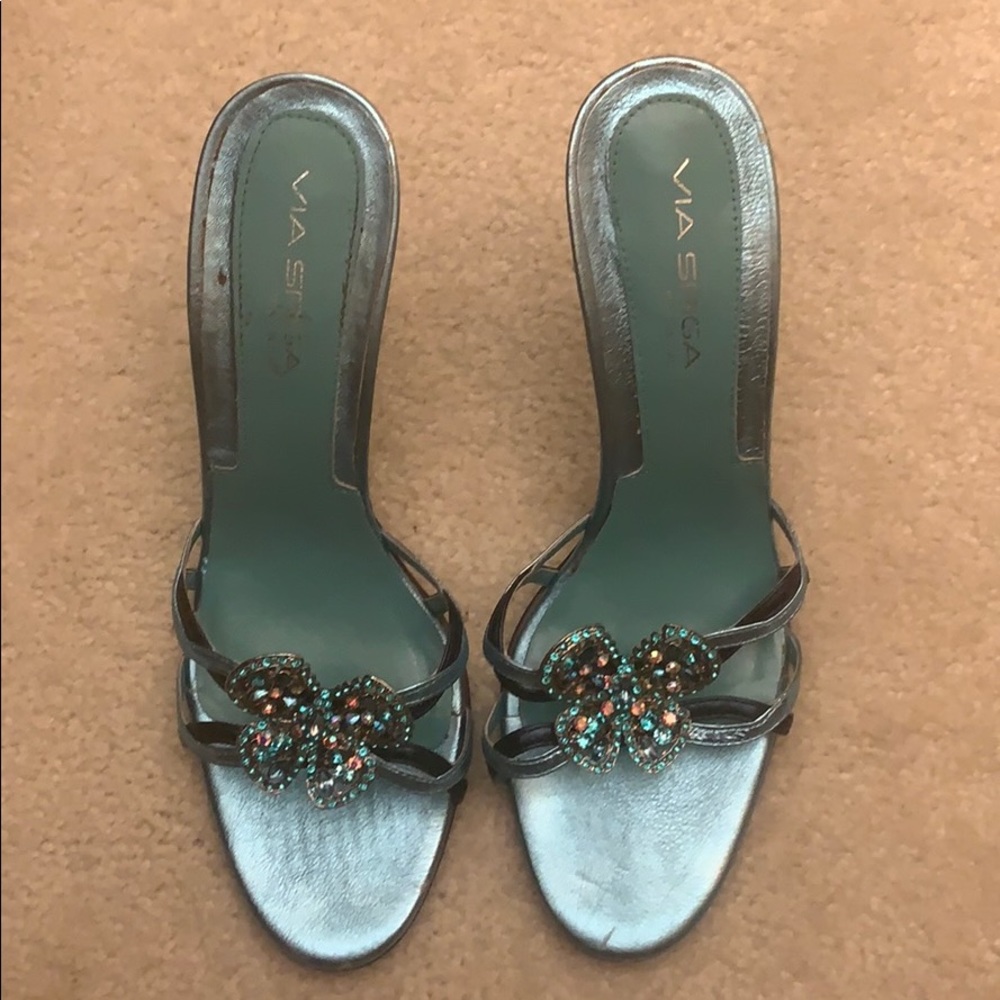 Via Spiga crystal butterfly Vintage sandals